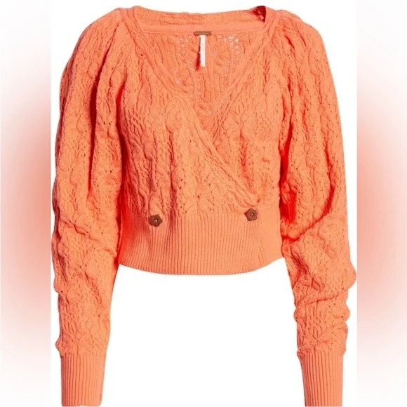 Free People cable wrap cardigan - Picture 6 of 6